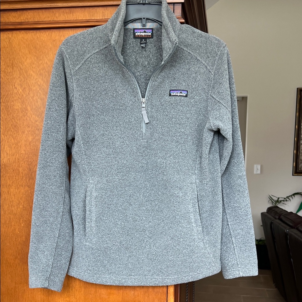 Patagonia Heather Gray Fleece Pullover
